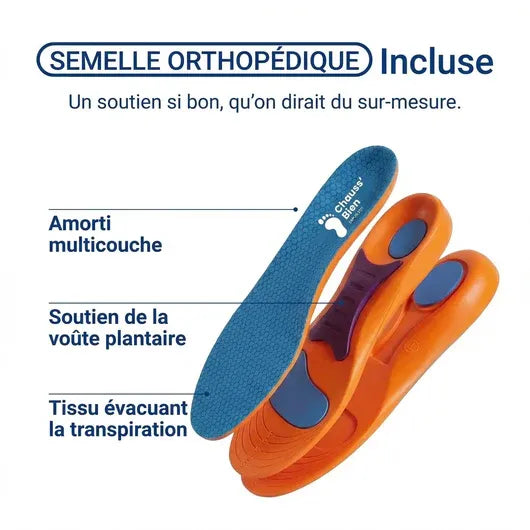 TrekPro™ – Chaussures de marche orthopédiques pour homme