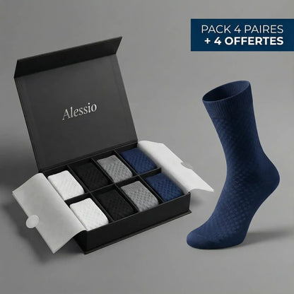 ALESSIO -chaussettes mi-hautes en bambou premium