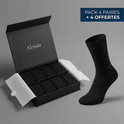 ALESSIO -chaussettes mi-hautes en bambou premium