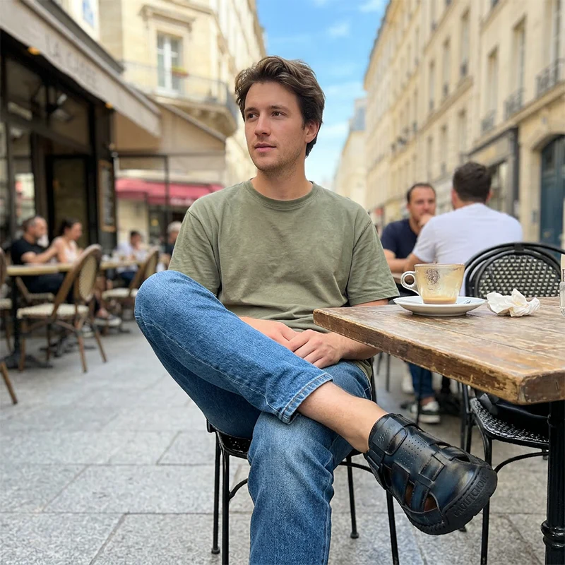 NordPied™ AéroMarche — Sandales Homme Respirantes à Bout Fermé