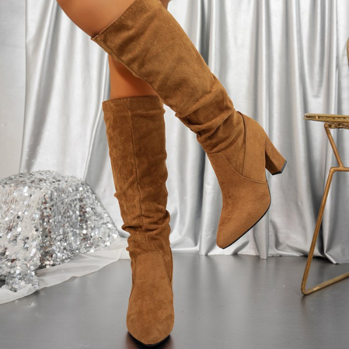Bottes à Talon Haut Élégantes et Confortables