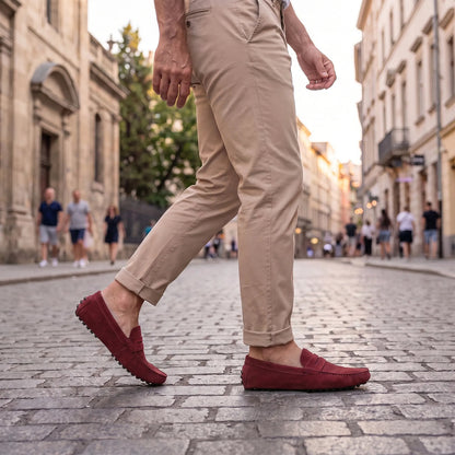 NORWALK™ Montcalm – Mocassins orthopédiques en suède pour homme