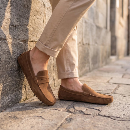 NORWALK™ Montcalm – Mocassins orthopédiques en suède pour homme