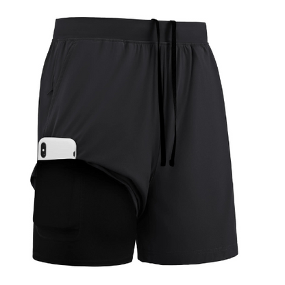 FlexMotion™ – Short Sport 2 en 1 Séchage Rapide avec Doublure Intégrée