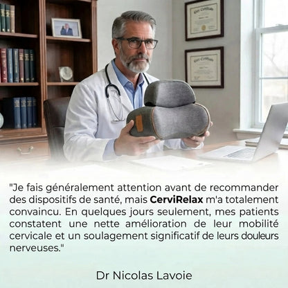 CerviRelax™ — Coussin de relaxation cervicale ergonomique