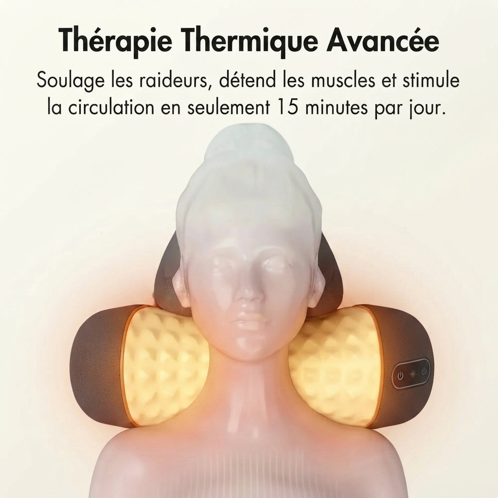 CerviRelax™ — Coussin de relaxation cervicale ergonomique